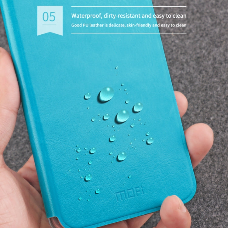 For Xiaomi  Mi 9 Pro MOFI Rui Series Classical Leather Flip Leather Case With Bracket Embedded Steel Plate All-inclusive(Blue) - Xiaomi Cases by MOFI | Online Shopping South Africa | PMC Jewellery