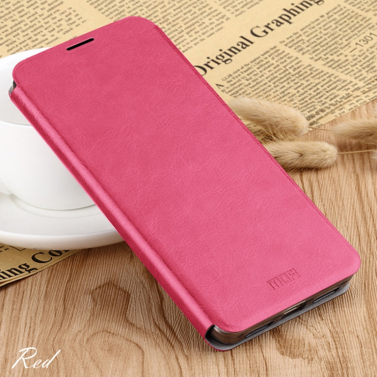 For Xiaomi  Mi 9 Pro MOFI Rui Series Classical Leather Flip Leather Case With Bracket Embedded Steel Plate All-inclusive(Red) - Xiaomi Cases by MOFI | Online Shopping South Africa | PMC Jewellery