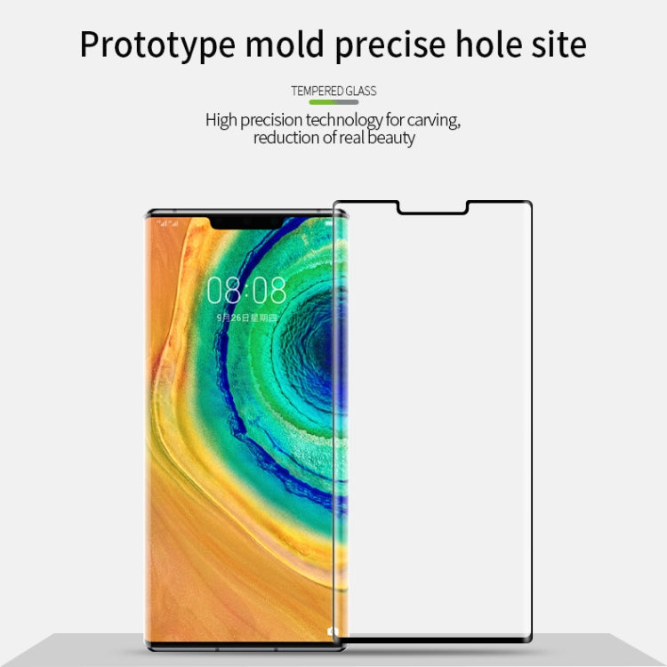 For Huawei Mate 30 Pro MOFI 9H 3D Explosion Proof Thermal Bending Full Screen Covered With Tempered Glass Film(Black) - Huawei Tempered Glass by MOFI | Online Shopping South Africa | PMC Jewellery