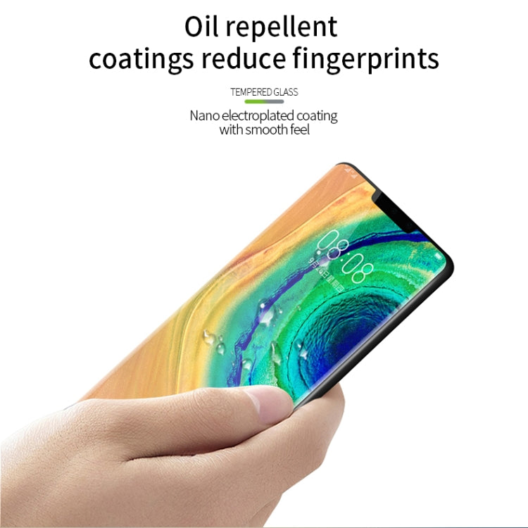 For Huawei Mate 30 Pro MOFI 9H 3D Explosion Proof Thermal Bending Full Screen Covered With Tempered Glass Film(Black) - Huawei Tempered Glass by MOFI | Online Shopping South Africa | PMC Jewellery