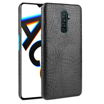For OPPO Realme X2 Pro / Reno Ace Shockproof Crocodile Texture PC + PU Case(Black) - Realme Cases by PMC Jewellery | Online Shopping South Africa | PMC Jewellery | Buy Now Pay Later Mobicred
