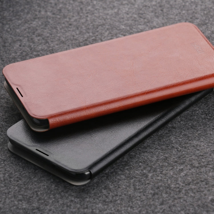 For Xiaomi RedMi 8 MOFI Rui Series Classical Leather Flip Leather Case With Bracket Embedded Steel Plate All-inclusive(Black) - Xiaomi Cases by MOFI | Online Shopping South Africa | PMC Jewellery