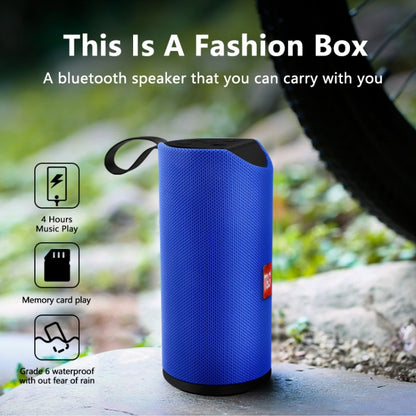 T&G TG113 Portable Bluetooth Speakers Waterproof Stereo Outdoor Loudspeaker MP3 Bass Sound Box with FM Radio(Gray) - Desktop Speaker by T&G | Online Shopping South Africa | PMC Jewellery | Buy Now Pay Later Mobicred