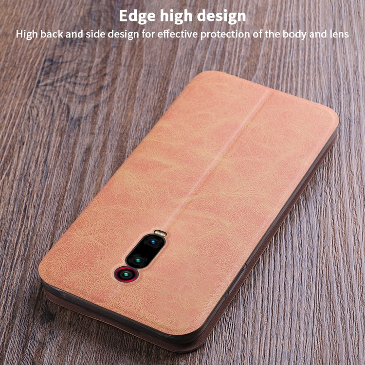 For Xiaomi Mi 9T/9T Pro/Redmi K20 MOFI Crazy Horse Texture Horizontal Flip Protective Leather Case(Red) - Xiaomi Cases by MOFI | Online Shopping South Africa | PMC Jewellery