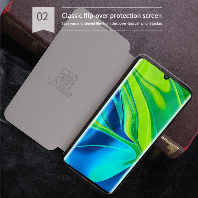 For Xiaomi Mi CC9 Pro / Mi Note10 / Mi Note10 Pro MOFI Rui Series Classical Leather Flip Leather Case With Bracket Embedded Steel Plate All-inclusive(Blue) - Xiaomi Cases by MOFI | Online Shopping South Africa | PMC Jewellery