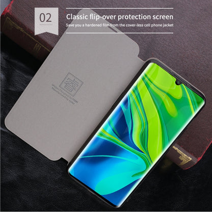 For Xiaomi Mi CC9 Pro / Mi Note10 / Mi Note10 Pro MOFI Rui Series Classical Leather Flip Leather Case With Bracket Embedded Steel Plate All-inclusive(Blue) - Xiaomi Cases by MOFI | Online Shopping South Africa | PMC Jewellery