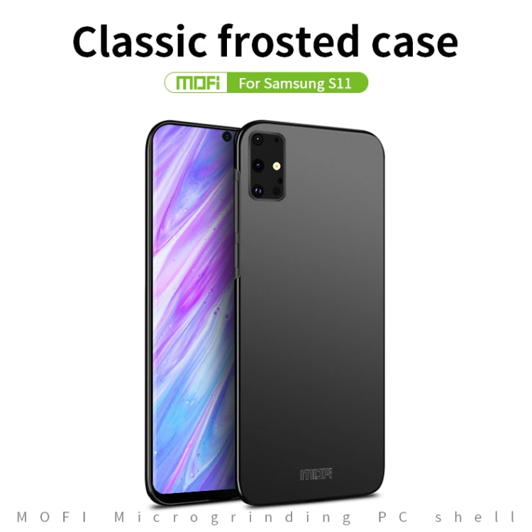 For Galaxy S20+  MOFI Frosted PC Ultra-thin Hard Case(Gold) - Galaxy Phone Cases by MOFI | Online Shopping South Africa | PMC Jewellery