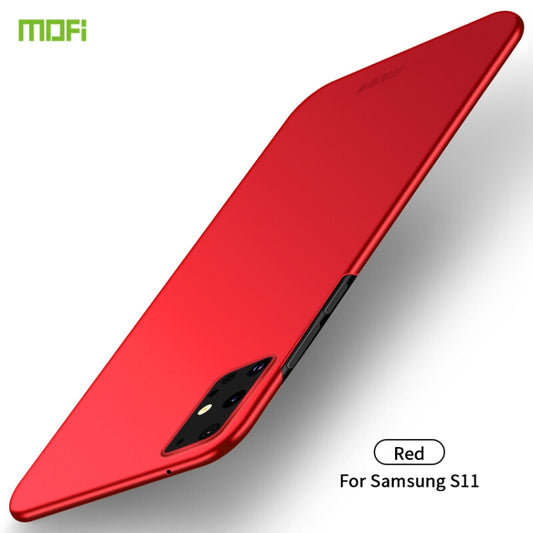 For Galaxy S20+  MOFI Frosted PC Ultra-thin Hard Case(Red) - Galaxy Phone Cases by MOFI | Online Shopping South Africa | PMC Jewellery