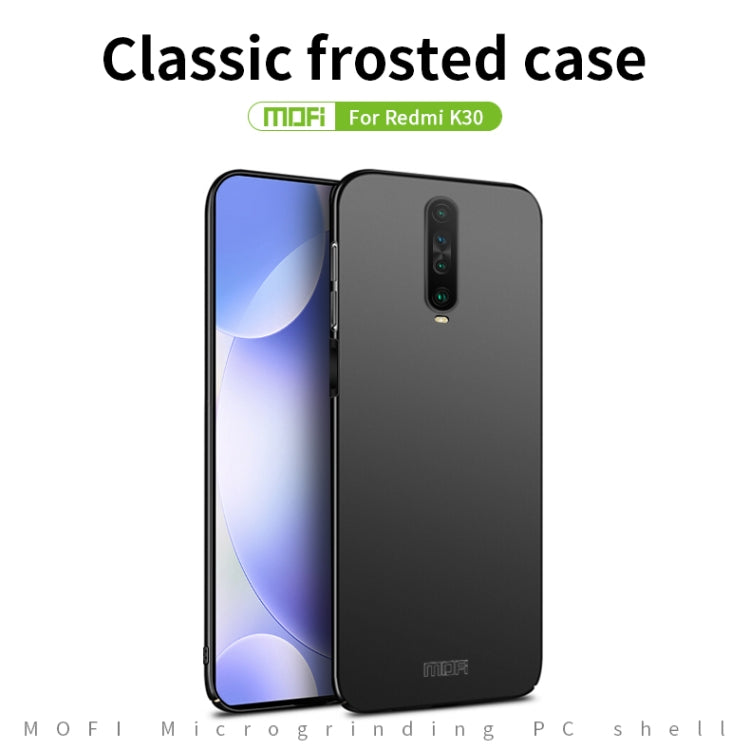 For Xiaomi RedMi K30 MOFI Frosted PC Ultra-thin Hard Case(Black) - Galaxy Phone Cases by MOFI | Online Shopping South Africa | PMC Jewellery