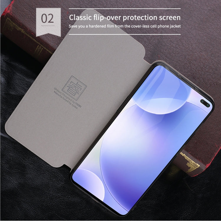 For Xiaomi RedMi K30 MOFI Rui Series Classical Leather Flip Leather Case With Bracket Embedded Steel Plate All-inclusive(Brown) - Xiaomi Cases by MOFI | Online Shopping South Africa | PMC Jewellery