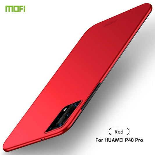 For Huawei P40 Pro MOFI Frosted PC Ultra-thin Hard Case(Red) - Huawei Cases by MOFI | Online Shopping South Africa | PMC Jewellery