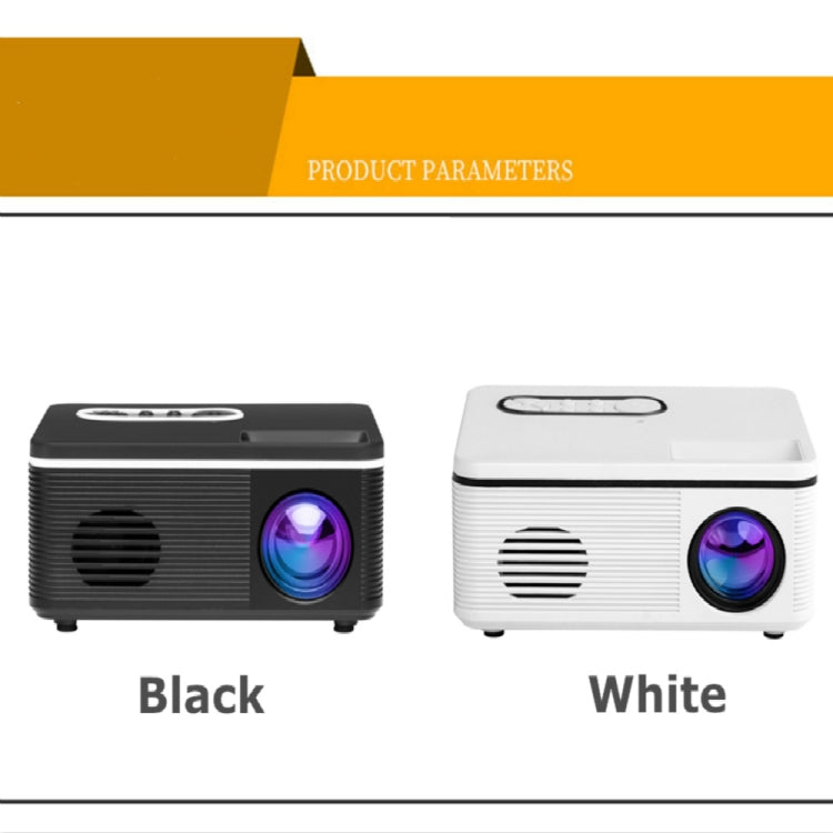 S361 80 lumens 320 x 240 Pixel Portable Mini Projector, Support 1080P, US Plug(Black) - LED Projector by PMC Jewellery | Online Shopping South Africa | PMC Jewellery | Buy Now Pay Later Mobicred