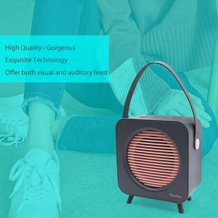 Oneder V9 Fabric Portable Wireless Bluetooth Speaker Portable Card Subwoofer Creative Gift Mini Speaker(Blue) - Desktop Speaker by OneDer | Online Shopping South Africa | PMC Jewellery | Buy Now Pay Later Mobicred