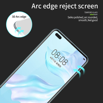 For Huawei P40 MOFI 9H 3D Explosion-proof Curved Screen Tempered Glass Film(Black) - Huawei Tempered Glass by MOFI | Online Shopping South Africa | PMC Jewellery