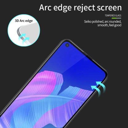 For Huawei P40 Lite E MOFI 9H 3D Explosion-proof Curved Screen Tempered Glass Film(Black) - Huawei Tempered Glass by MOFI | Online Shopping South Africa | PMC Jewellery