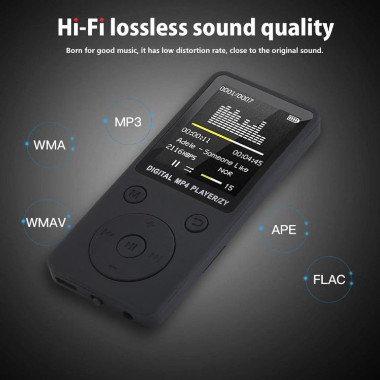 Portable MP4 Lossless Sound Music Player FM Recorder Walkman Player Mini Support Music, Radio, Recording, MP3, TF Card, No Memory(White) - MP3 Player by PMC Jewellery | Online Shopping South Africa | PMC Jewellery | Buy Now Pay Later Mobicred