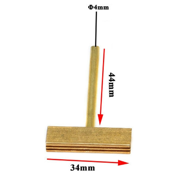 All Copper Liquid Crystal Cable Welding Tool T-shaped Soldering Iron Head, Model:40W - Soldering Iron Tip by PMC Jewellery | Online Shopping South Africa | PMC Jewellery