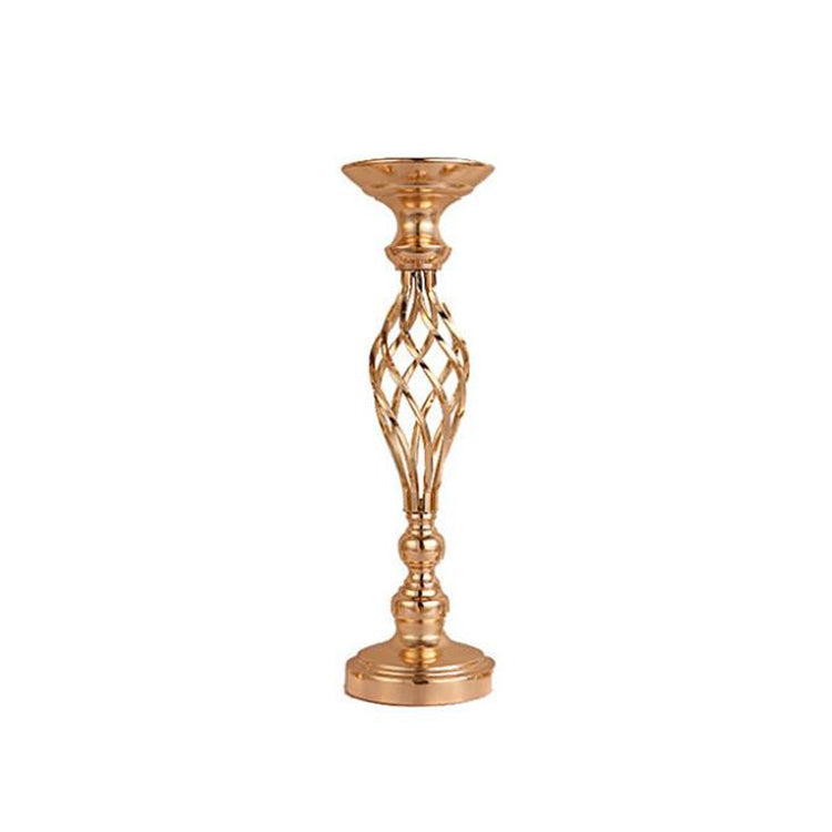 Gold Plated Wrought Iron Candlestick Window Wedding Props Decoration, Size:48cm - Candles & Candle Holders by PMC Jewellery | Online Shopping South Africa | PMC Jewellery