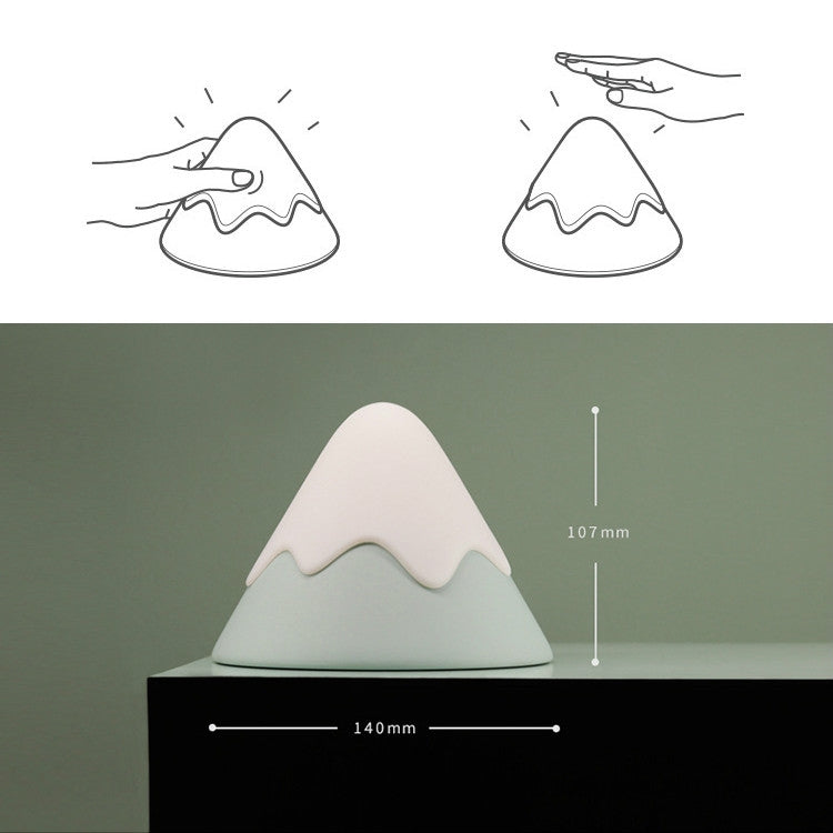 Snow Mountain Night Light Atmosphere Lamp Creative Bedside LED Lamp(Green) - Night Lights by PMC Jewellery | Online Shopping South Africa | PMC Jewellery | Buy Now Pay Later Mobicred