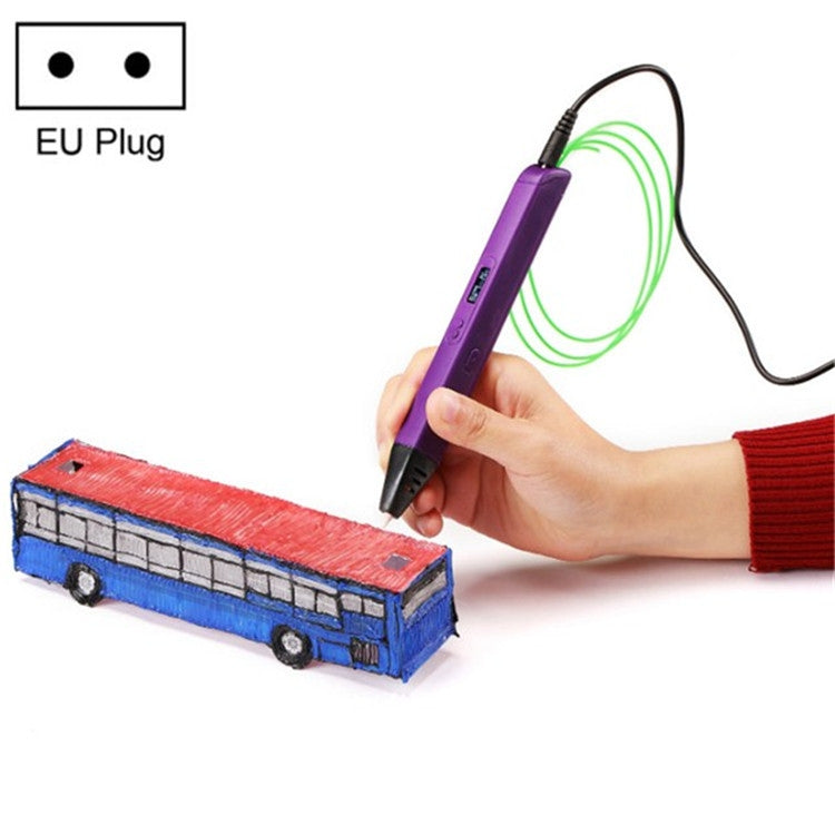 RP800A Childrens Educational Toys 3D Printing Pen, Plug Type:EU Plug(Purple) - 3D Printer by PMC Jewellery | Online Shopping South Africa | PMC Jewellery | Buy Now Pay Later Mobicred