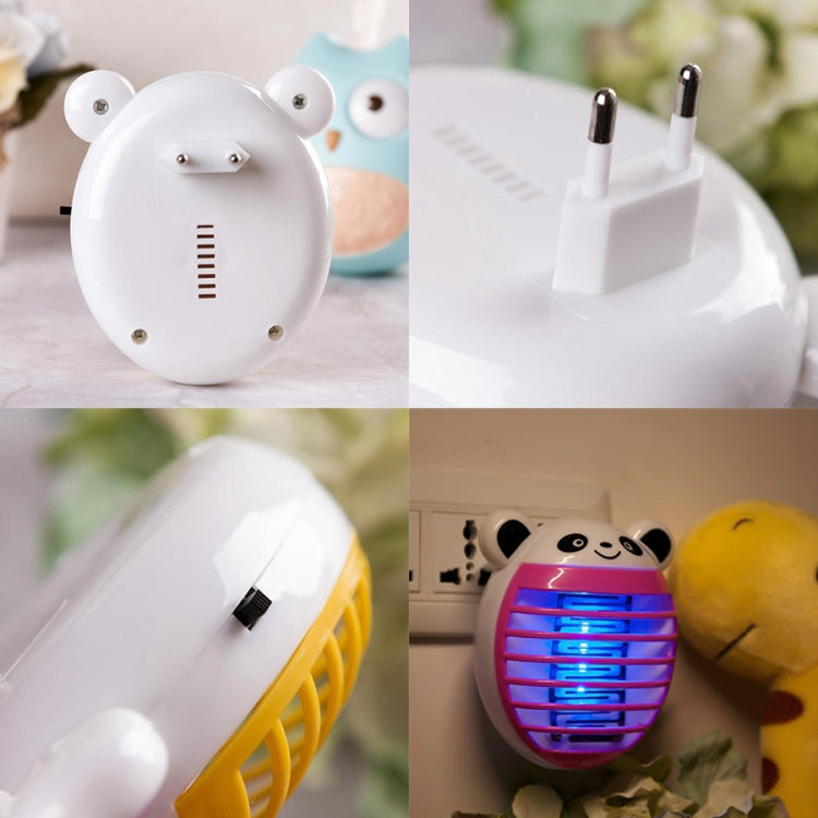 Cute Household Mosquito Killer Lamp LED Light Anti Mosquito Bug Zapper Insect Muggen Killer Night Light Colorful EU Plug(Blue) - Repellents by PMC Jewellery | Online Shopping South Africa | PMC Jewellery | Buy Now Pay Later Mobicred