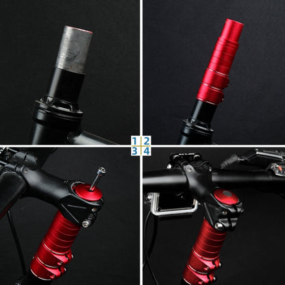 FMFXTR Mountain Bike Handlebar Aluminum Alloy Height Increaser, Increase Height:17.5cm(Black) - Bicycle Grips by FMFXTR | Online Shopping South Africa | PMC Jewellery