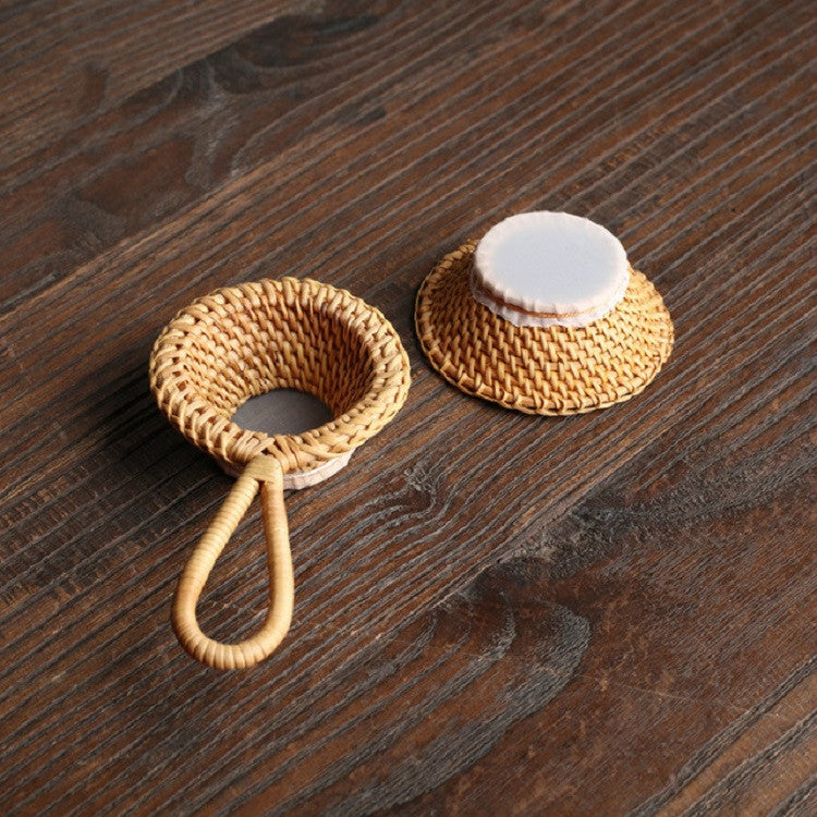 Bamboo Woven Creative Filter Reusable Filter Tea Colander Gadget, Style:Poplar Tea Leak - Tea Strainers by PMC Jewellery | Online Shopping South Africa | PMC Jewellery | Buy Now Pay Later Mobicred