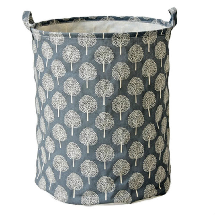 35x45cm Folding Drawstring Dirty Clothes Laundry Basket(Black) - Storage Boxes by PMC Jewellery | Online Shopping South Africa | PMC Jewellery