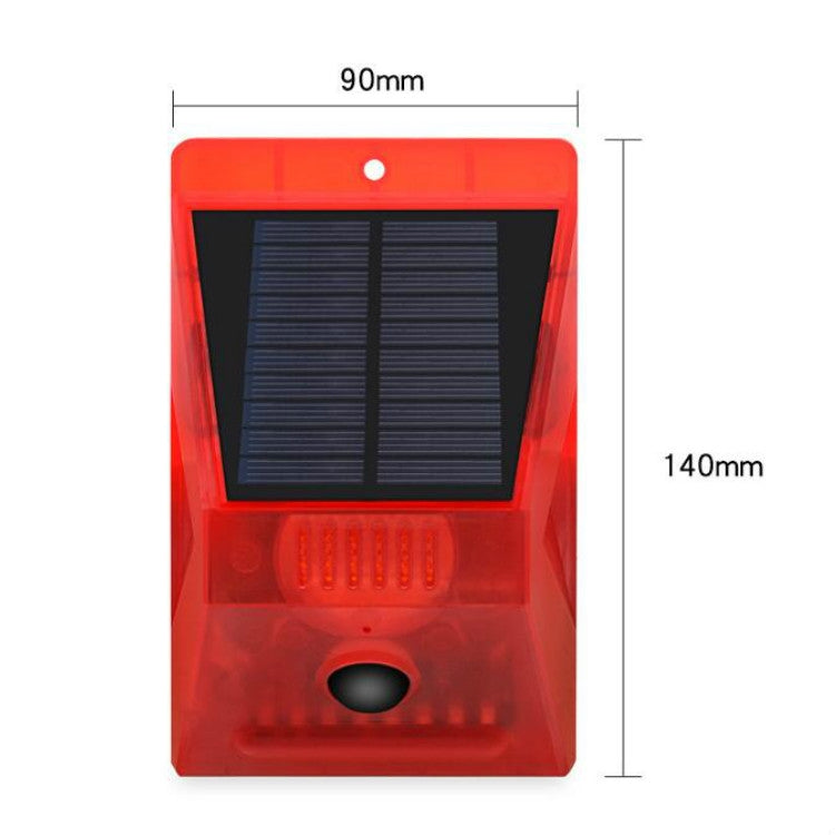 129dB Solar Alarm Light Human Body Induction Remote Control Alarm Farm Anti-theft Drive Object Sound and Light Alarm Light, Style:N911C English - Alarm System by PMC Jewellery | Online Shopping South Africa | PMC Jewellery