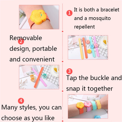 4 PCS Outdoor Portable Cartoon Mosquito Repellent Bracelet Anti-mosquito Snap Ring, Style:Popular Fruits - Repellent Wristband by PMC Jewellery | Online Shopping South Africa | PMC Jewellery | Buy Now Pay Later Mobicred