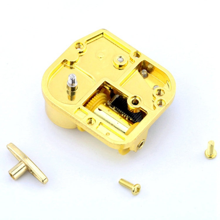 Eight-tone Gold-plated Bar Repair Parts DIY Sky City Paperback Music Box(Edelweiss) - Music Box by PMC Jewellery | Online Shopping South Africa | PMC Jewellery | Buy Now Pay Later Mobicred