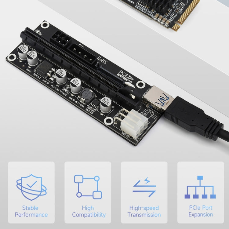 Waveshare PCIe X1 to PCIe X16 Expander, Using With M.2 to PCIe 4-Ch Expander, 24003 - Modules Expansions Accessories by Waveshare | Online Shopping South Africa | PMC Jewellery | Buy Now Pay Later Mobicred