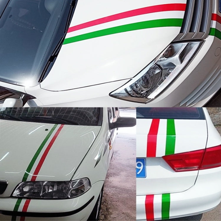 Flag Striped Car Hood Vinyl Sticker Body Decal(italy) - Decorative Sticker by PMC Jewellery | Online Shopping South Africa | PMC Jewellery | Buy Now Pay Later Mobicred