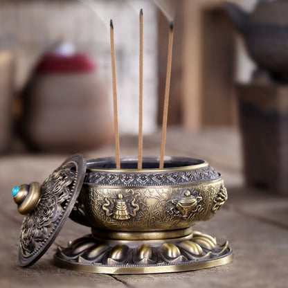 Unique Mosquito Incense Burner Mosquito Coil Holder with Metal Mesh Cover(Bronze) - Mosquito Coil Tray by PMC Jewellery | Online Shopping South Africa | PMC Jewellery | Buy Now Pay Later Mobicred