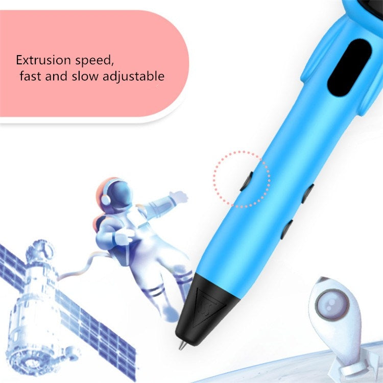 Astronaut 3D Printing Pen Low Temperature Intelligent Wireless Stereo Graffiti Painting Children 3D Brush, Battery Capacity:1000 mAH(White) - 3D Printer by PMC Jewellery | Online Shopping South Africa | PMC Jewellery | Buy Now Pay Later Mobicred