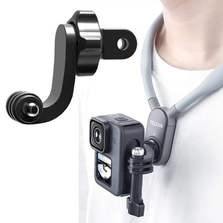 TELESIN Centered Universal Bend Arm Sports Camera Accessories For GoPro HERO11 Black / HERO9 Black / DJI Osmo Action 3 - Holder by PMC Jewellery | Online Shopping South Africa | PMC Jewellery | Buy Now Pay Later Mobicred