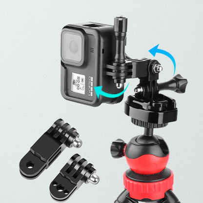 Different Direction Short Adapter TELESIN Screw Adapter Adjustment Arm For GoPro Hero12 Black / Hero11/10 /9 /8 /7 /6 /5, Insta360 Ace / Ace Pro, DJI Osmo Action 4 and Other Action Cameras -  by PMC Jewellery | Online Shopping South Africa | PMC Jewellery | Buy Now Pay Later Mobicred