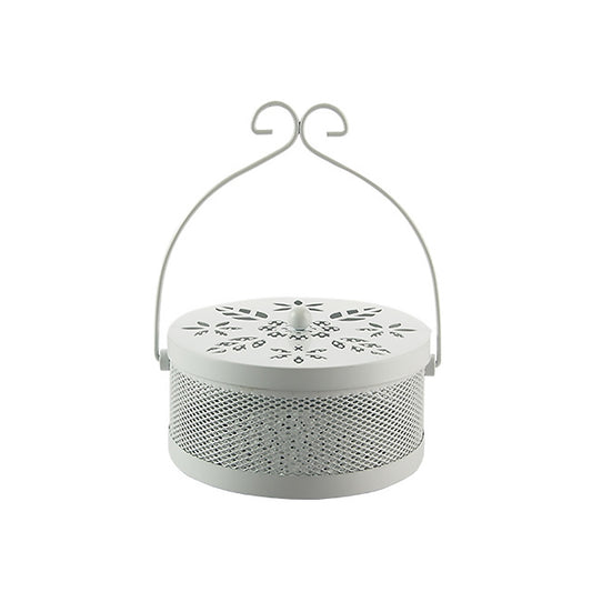 Outdoor Portable Multifunctional Hollow Fireproof Mosquito Coil Box with Lid(White) - Mosquito Coil Tray by PMC Jewellery | Online Shopping South Africa | PMC Jewellery | Buy Now Pay Later Mobicred