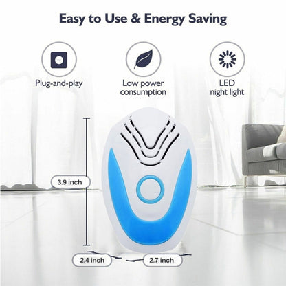 Multifunctional Ultrasonic Electronic Mosquito Repellent, Plug Type:EU Plug(Blue) - Repellents by PMC Jewellery | Online Shopping South Africa | PMC Jewellery | Buy Now Pay Later Mobicred