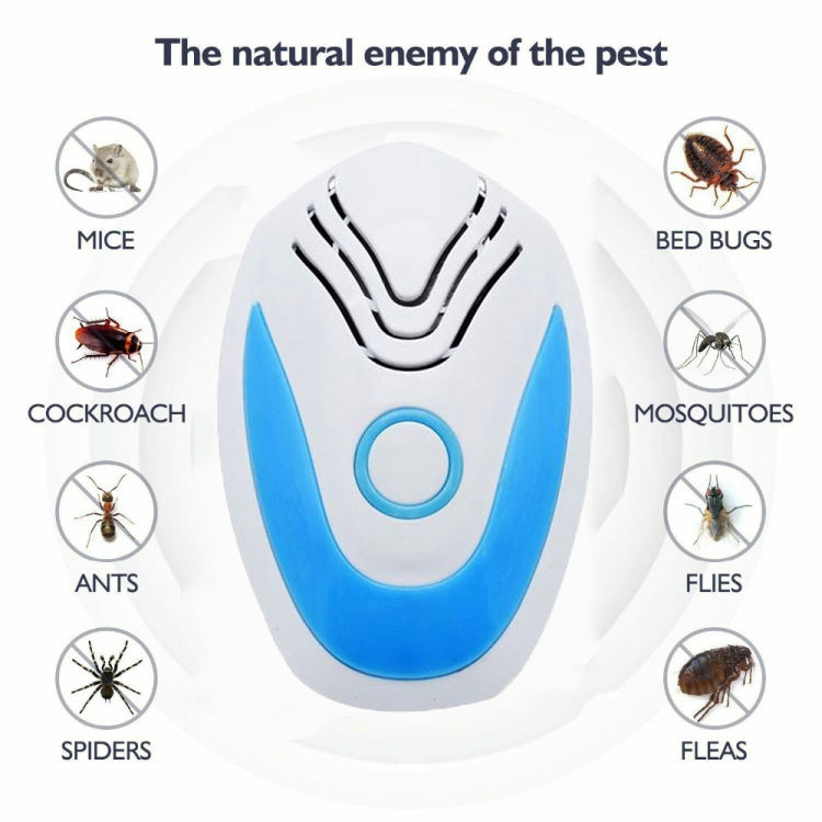 Multifunctional Ultrasonic Electronic Mosquito Repellent, Plug Type:EU Plug( Light Blue) - Repellents by PMC Jewellery | Online Shopping South Africa | PMC Jewellery | Buy Now Pay Later Mobicred