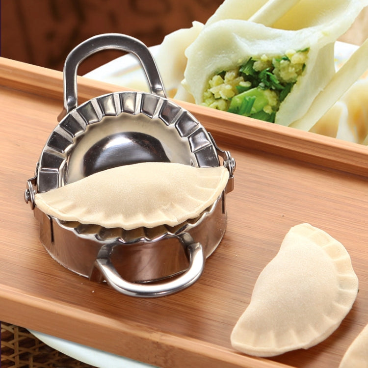 Stainless Steel Dumpling Maker Dough Cutter Dumpling Mould Kitchen Accessories Pastry Tools, Specification:Small 7.7cm with White Box - Food Molds by PMC Jewellery | Online Shopping South Africa | PMC Jewellery