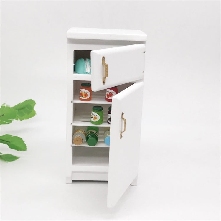 1:12 Doll House Mini Kitchen Model Refrigerator(White) - Pretend Play Toys by PMC Jewellery | Online Shopping South Africa | PMC Jewellery