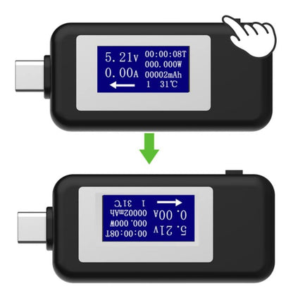 KEWEISI Multi-function Type-C / USB-C Tester Charger Detector Digital Voltmeter Ammeter Voltage Meters(White) - Current & Voltage Tester by PMC Jewellery | Online Shopping South Africa | PMC Jewellery