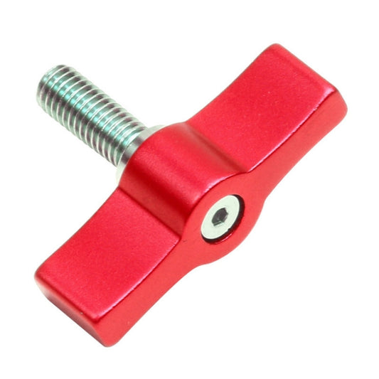 10PCS T-shaped Screw Multi-directional Adjustment Hand Screw Aluminum Alloy Handle Screw, Specification:M6(Red) - Screws by PMC Jewellery | Online Shopping South Africa | PMC Jewellery | Buy Now Pay Later Mobicred