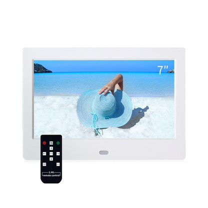 DPF-706-2.4G 7 inch Digital Photo Frame LED Wall Mounted Advertising Machine, Plug:US Plug(White) - 1.5-7.0 inch by PMC Jewellery | Online Shopping South Africa | PMC Jewellery | Buy Now Pay Later Mobicred