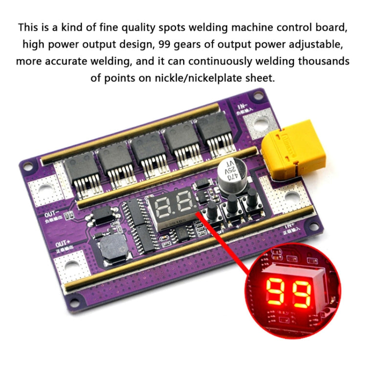 Lead-Acid Battery Version 12V Digital Display DIY Battery Spot Welding Machine Pen Control, Style:Main Board - Others by PMC Jewellery | Online Shopping South Africa | PMC Jewellery