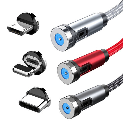 CC56 8Pin Magnetic Interface Dust Plug Rotating Data Charging Cable, Cbale Length: 2m(Red) - Charging Cable & Head by PMC Jewellery | Online Shopping South Africa | PMC Jewellery | Buy Now Pay Later Mobicred