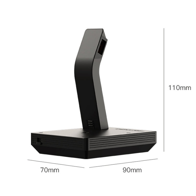 Earphone Phone Wireless Charger Base(Black) - Wireless Charger by PMC Jewellery | Online Shopping South Africa | PMC Jewellery | Buy Now Pay Later Mobicred