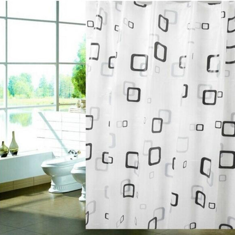 Bathroom Thick Waterproof Shower Curtain, Size:180X220cm, Style:with Copper Buckle - Curtains by PMC Jewellery | Online Shopping South Africa | PMC Jewellery