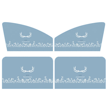 4 PCS / Set Car Window Magnet Sunshade Curtain Heat Insulation Sun Block(Antlers) - Sound & Heat Insulation Cotton by PMC Jewellery | Online Shopping South Africa | PMC Jewellery | Buy Now Pay Later Mobicred